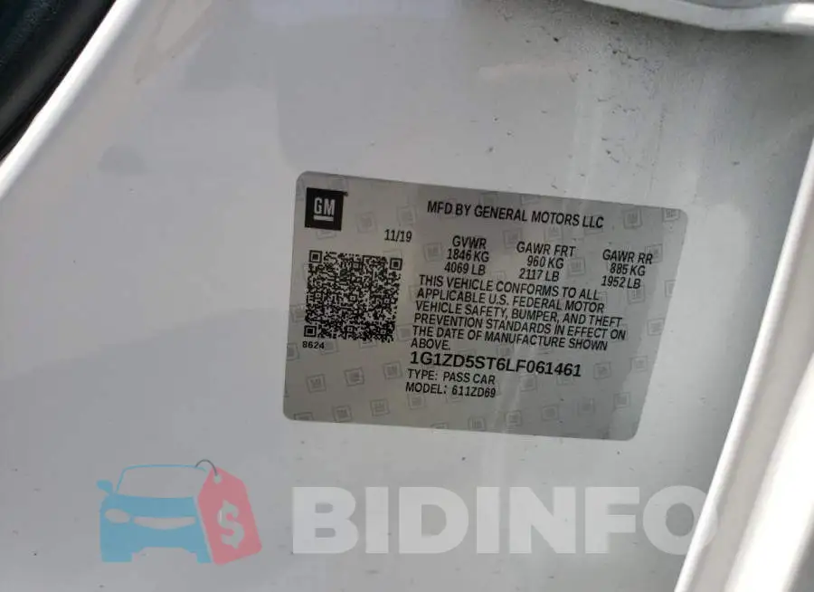 1G1ZD5ST6LF061461 Photo# 10