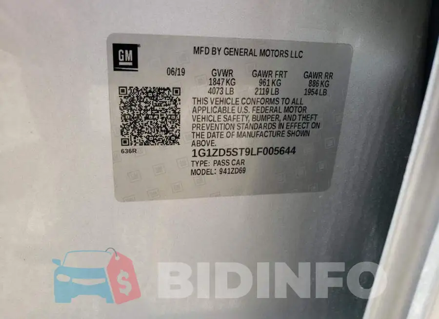 1G1ZD5ST9LF005644 Photo# 10