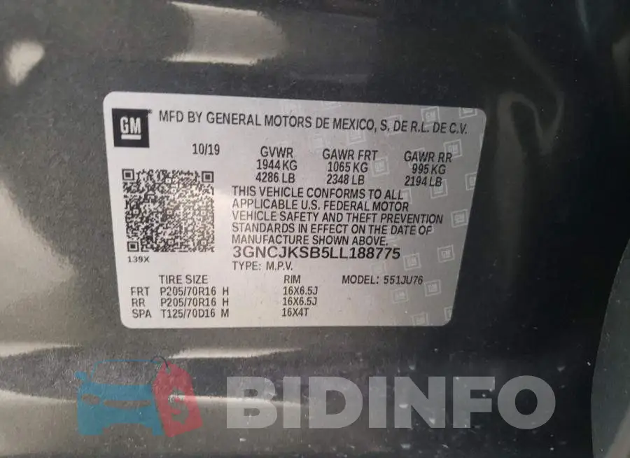 3GNCJKSB5LL188775 Photo# 10