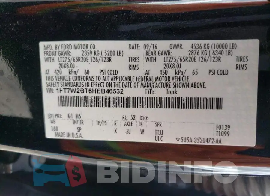 1FT7W2BT6HEB46532 Photo# 10