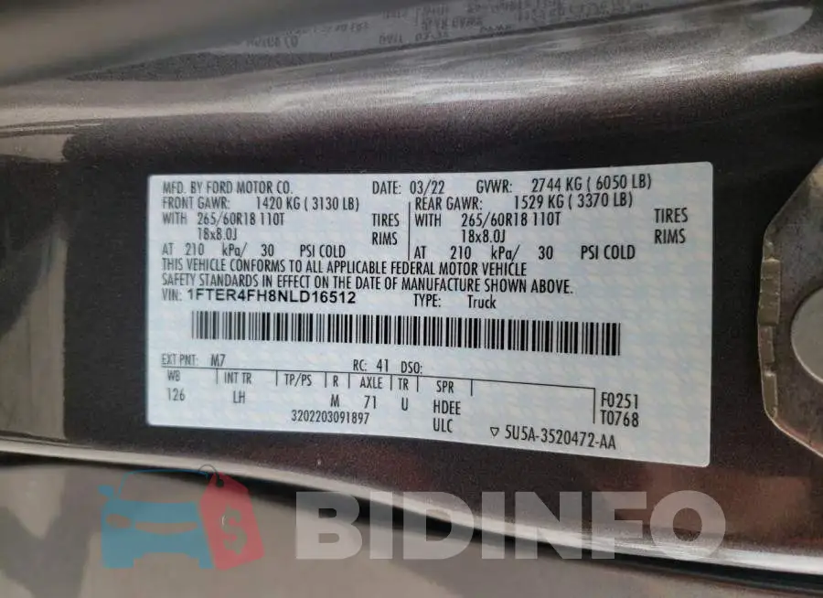 1FTER4FH8NLD16512 Photo# 10
