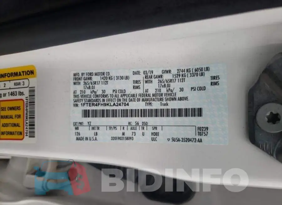 1FTER4FH9KLA24704 Photo# 10