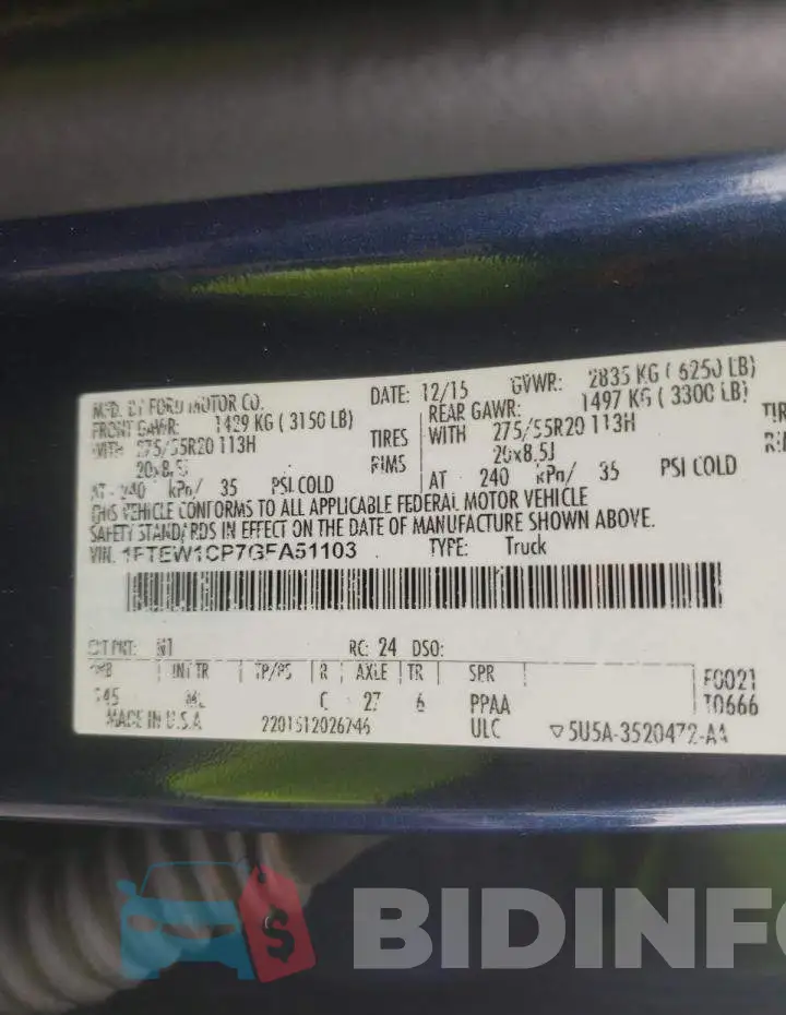 1FTEW1CP7GFA51103 Photo# 10