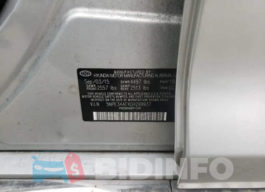 5NPE34AFXGH299937 Photo# 10