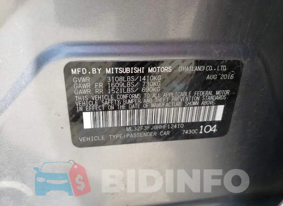 ML32F3FJ8HHF12410 Photo# 10