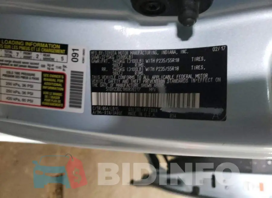 5TDYZ3DC1HS826217 Photo# 10