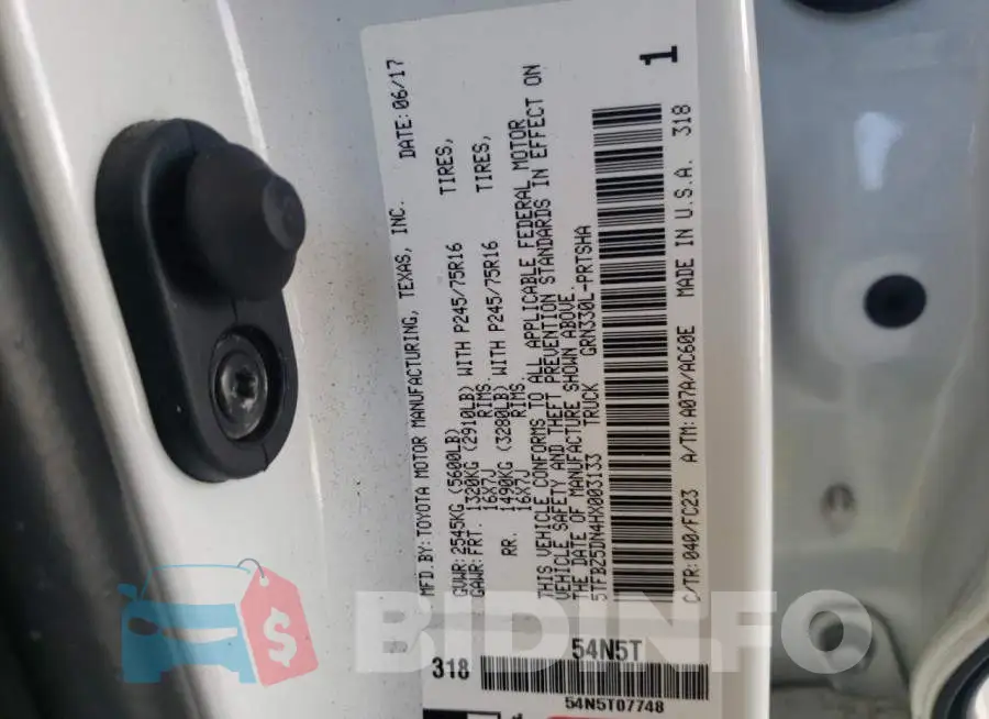 5TFBZ5DN4HX003133 Photo# 10