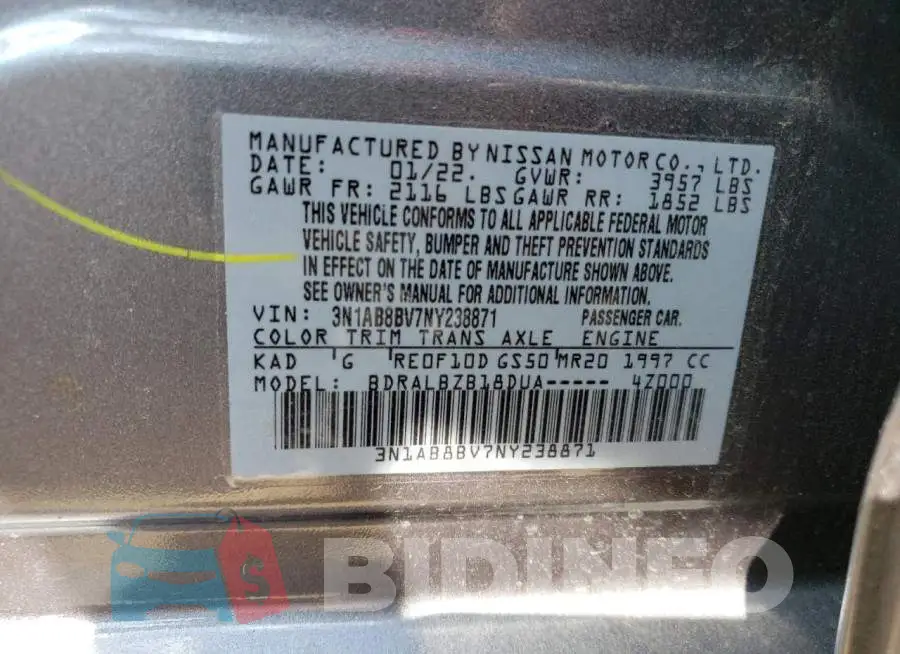 3N1AB8BV7NY238871 Photo# 10