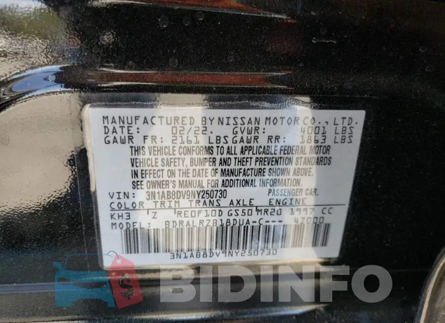 3N1AB8DV9NY250730 Photo# 10