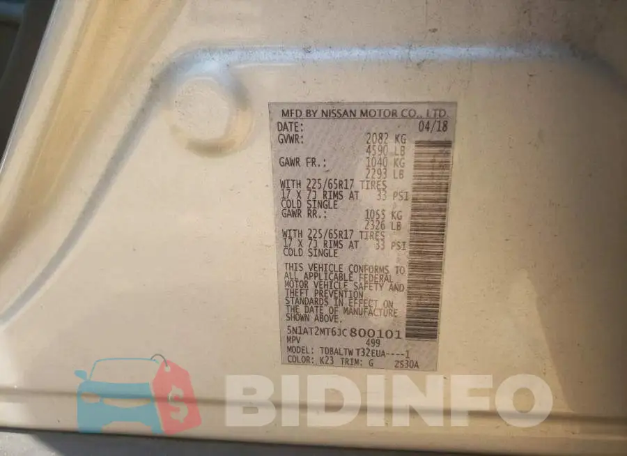 5N1AT2MT6JC800101 Photo# 10
