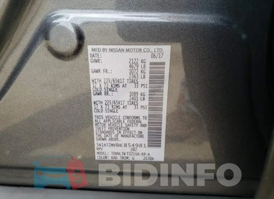 5N1AT2MV8HC854981 Photo# 10
