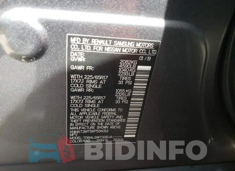 KNMAT2MT5KP534312 Photo# 10