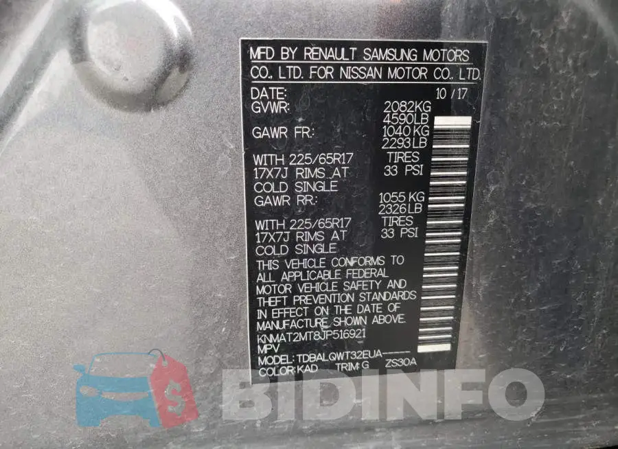 KNMAT2MT8JP516921 Photo# 10