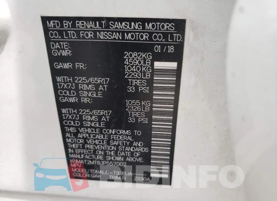 KNMAT2MT8JP557002 Photo# 10