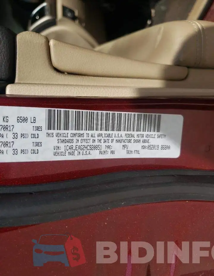 1C4RJEAG2HC920851 Photo# 10