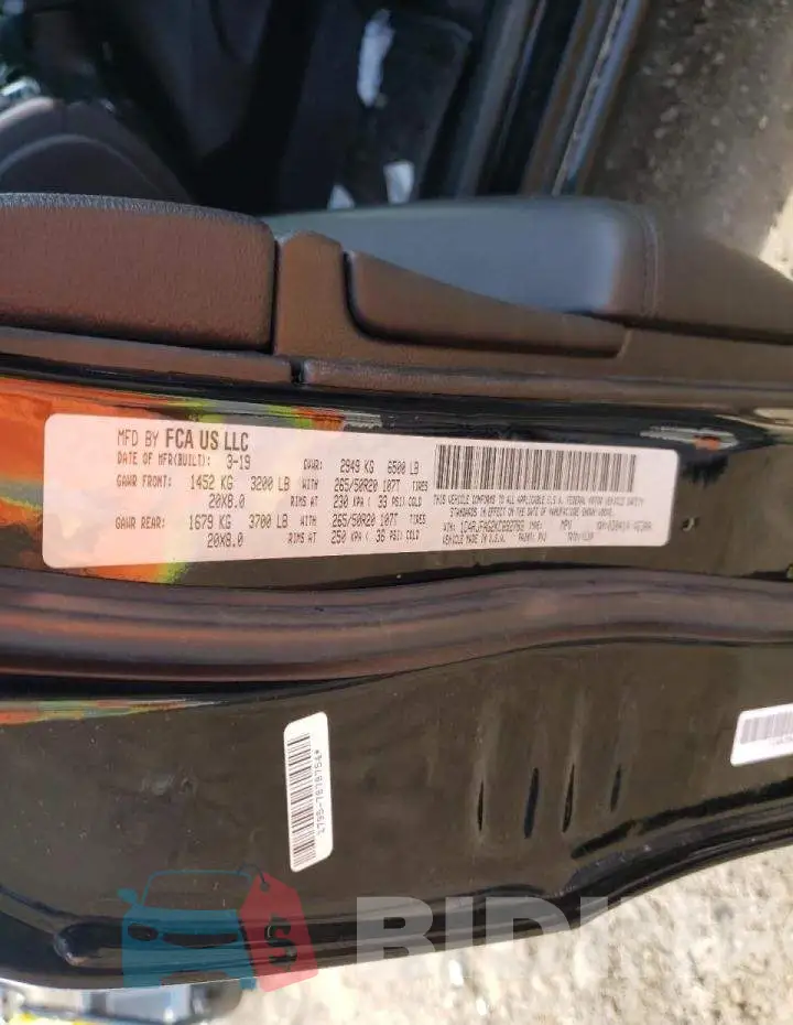 1C4RJFAG2KC692783 Photo# 10