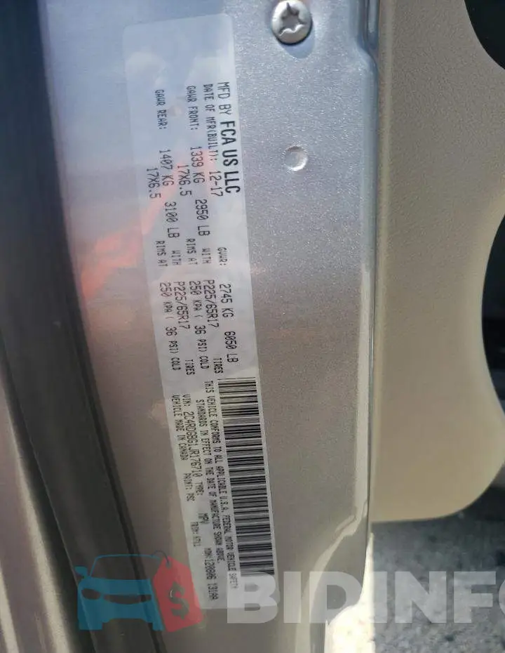 2C4RDGBG1JR176710 Photo# 10