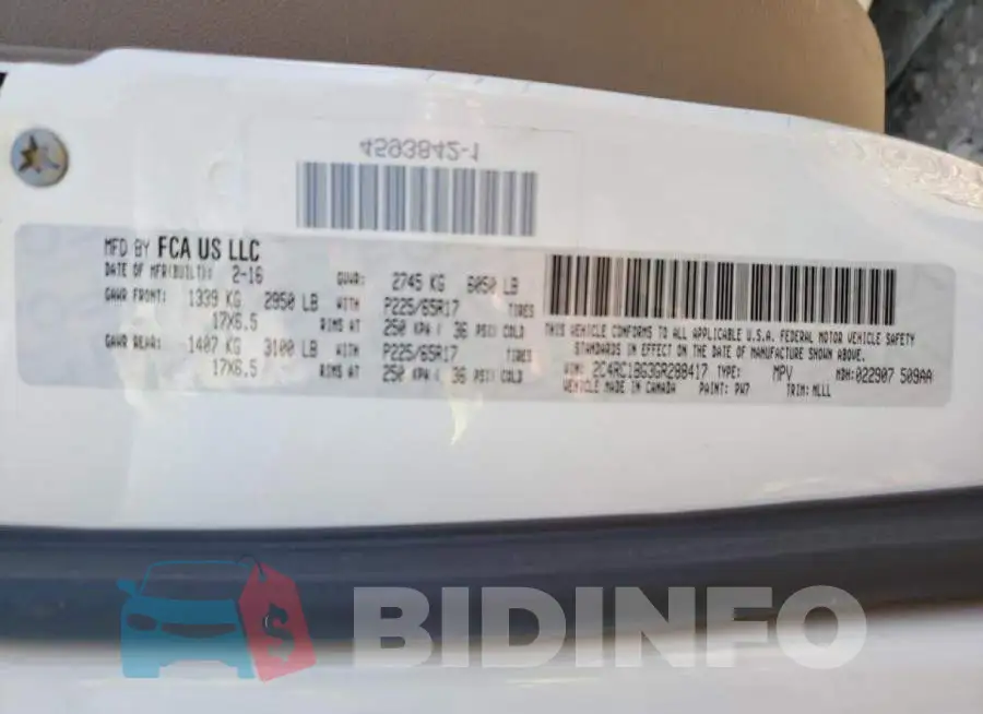 2C4RC1BG3GR288417 Photo# 10