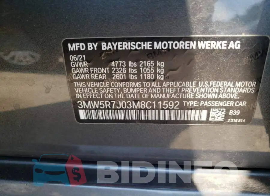 3MW5R7J03M8C11592 Photo# 10