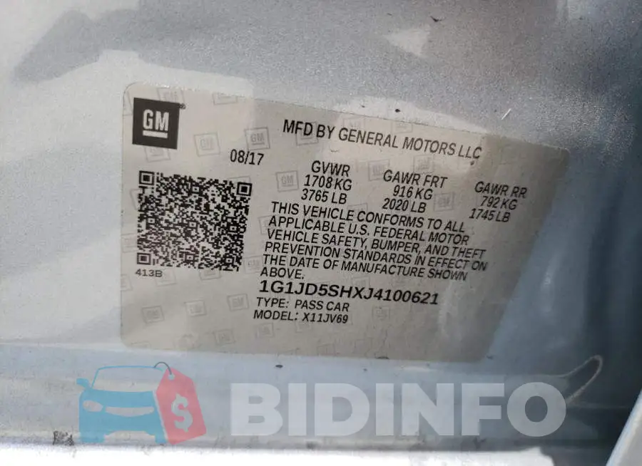 1G1JD5SHXJ4100621 Photo# 10