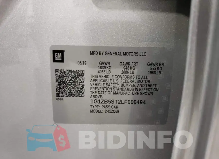 1G1ZB5ST2LF006494 Photo# 10