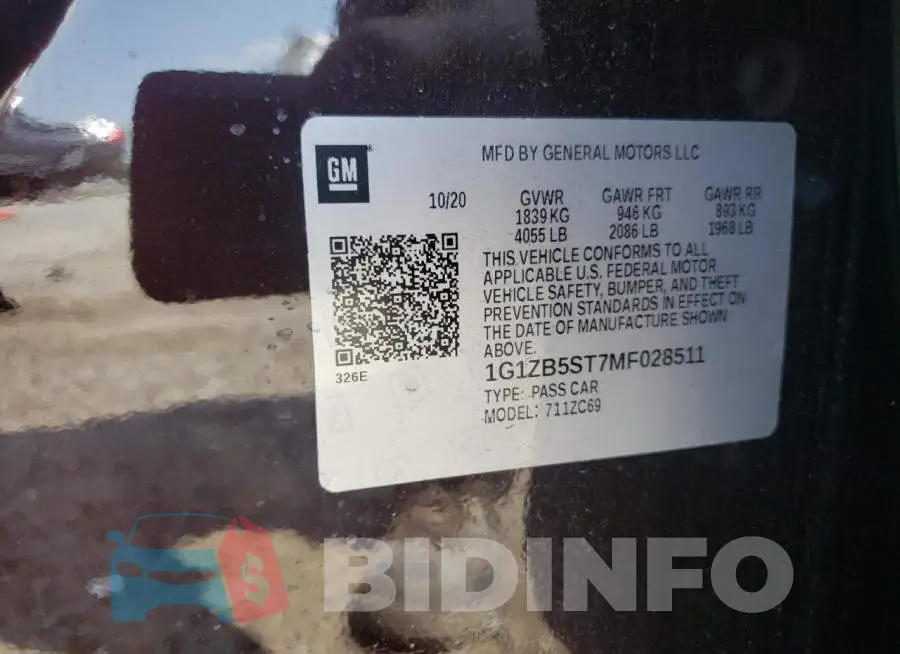 1G1ZB5ST7MF028511 Photo# 10