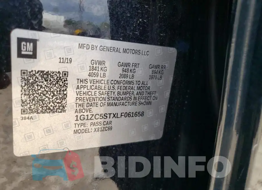 1G1ZC5STXLF061658 Photo# 10