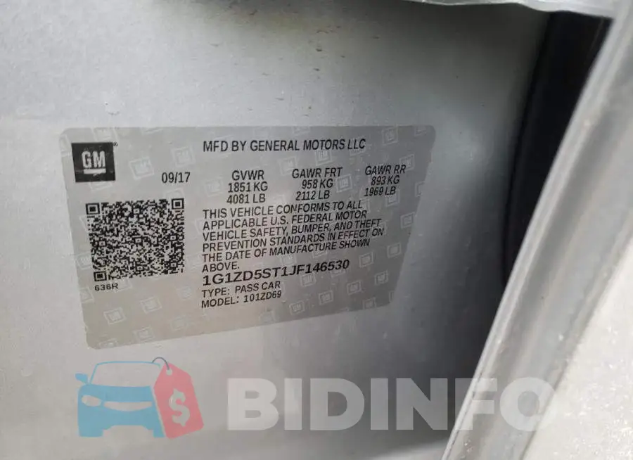 1G1ZD5ST1JF146530 Photo# 10