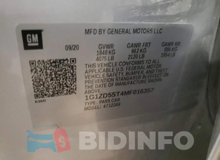 1G1ZD5ST4MF016357 Photo# 10