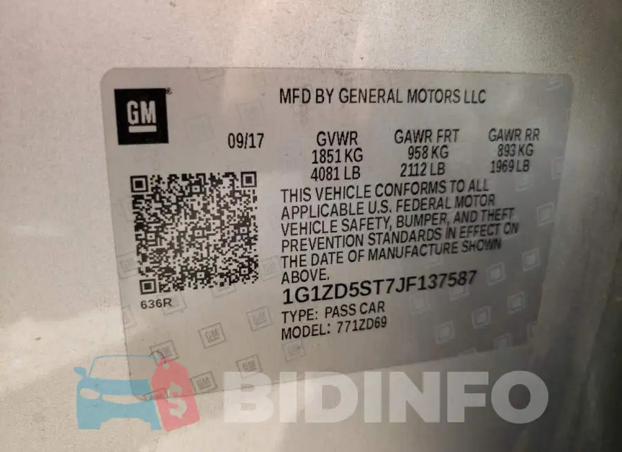 1G1ZD5ST7JF137587 Photo# 10
