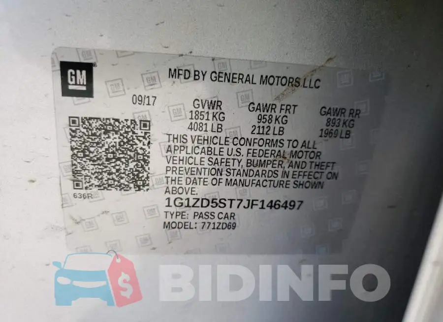1G1ZD5ST7JF146497 Photo# 10