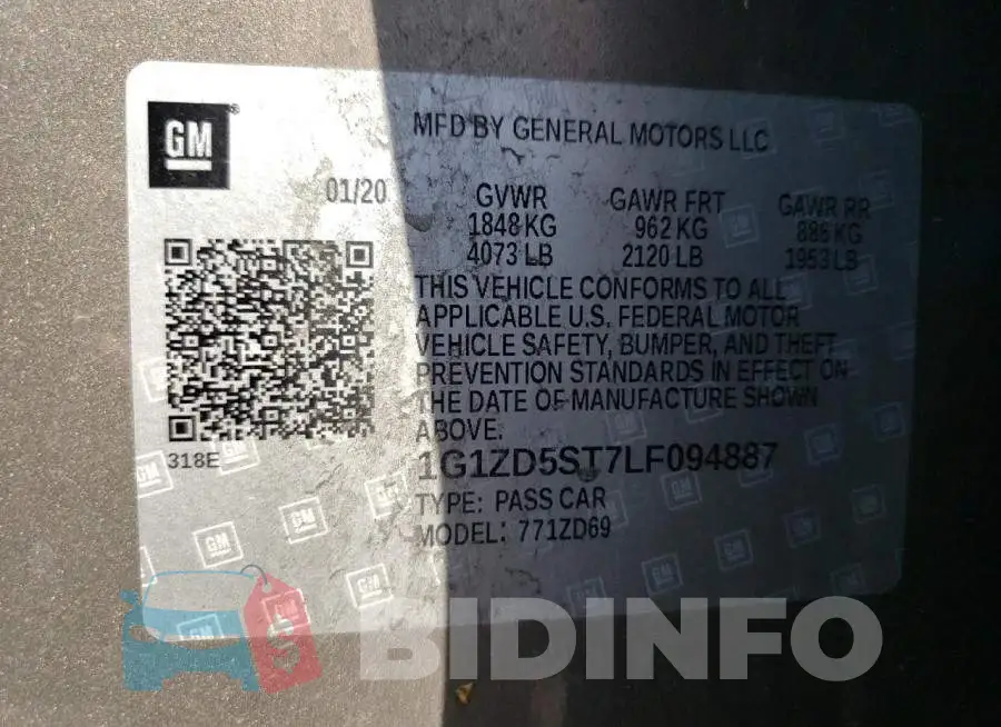 1G1ZD5ST7LF094887 Photo# 10