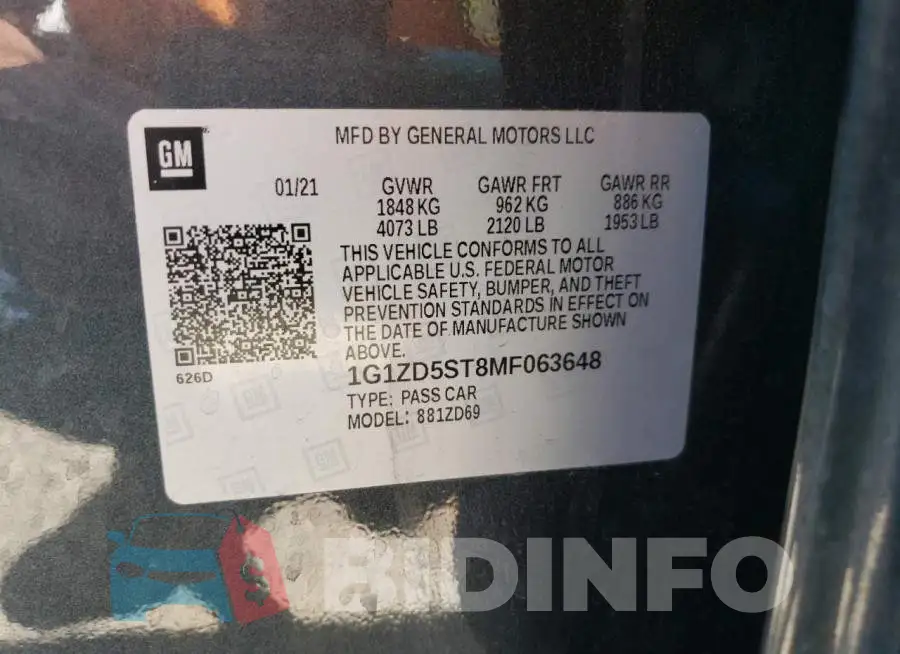 1G1ZD5ST8MF063648 Photo# 10
