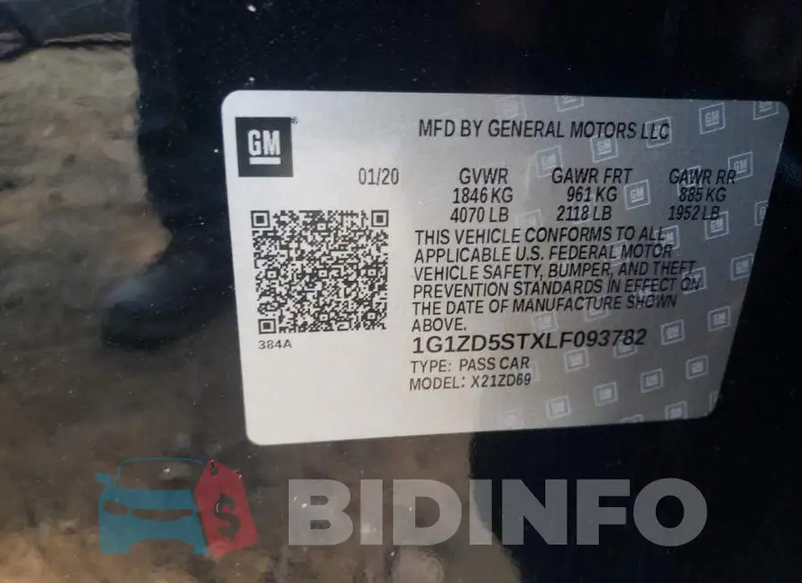 1G1ZD5STXLF093782 Photo# 10
