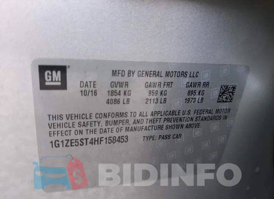 1G1ZE5ST4HF158453 Photo# 10