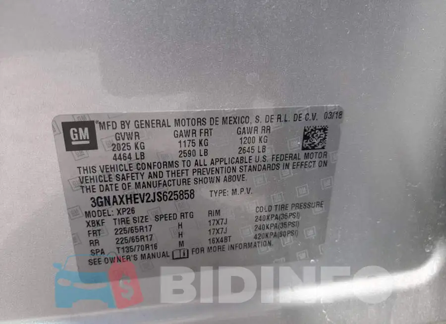 3GNAXHEV2JS625858 Photo# 10