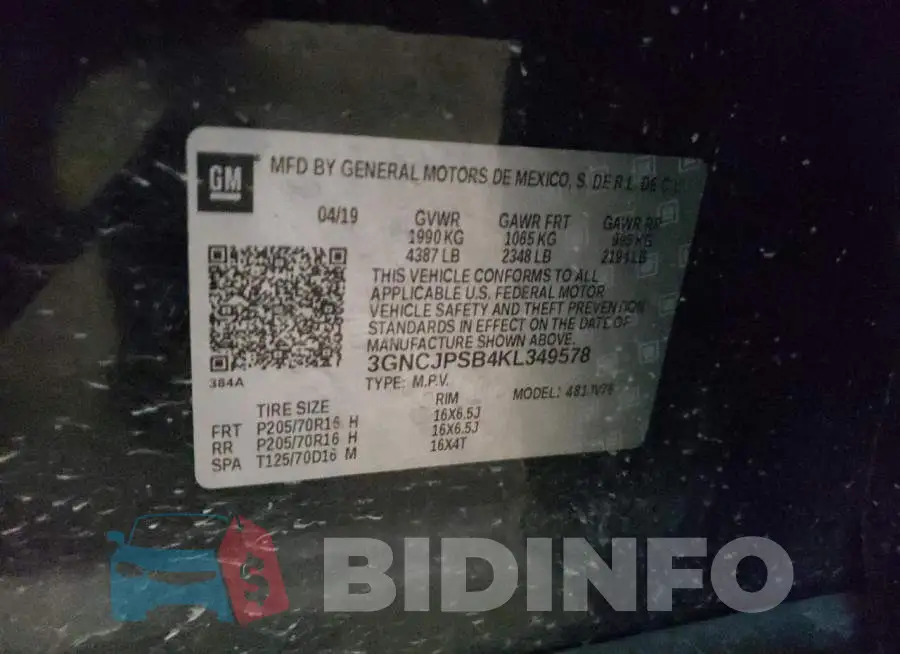 3GNCJPSB4KL349578 Photo# 10