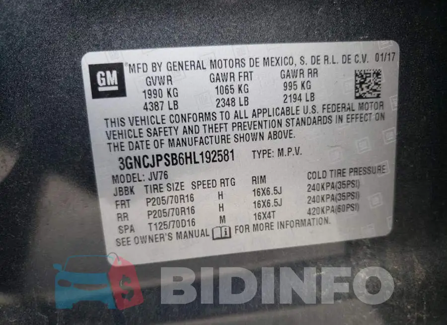 3GNCJPSB6HL192581 Photo# 10