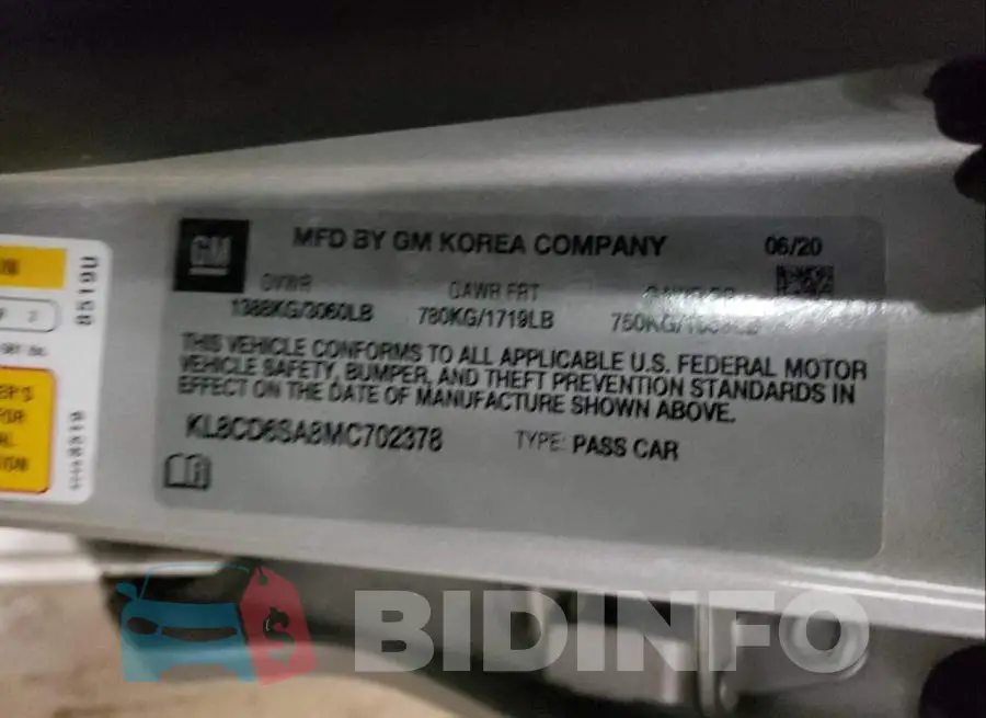 KL8CD6SA8MC702378 Photo# 10