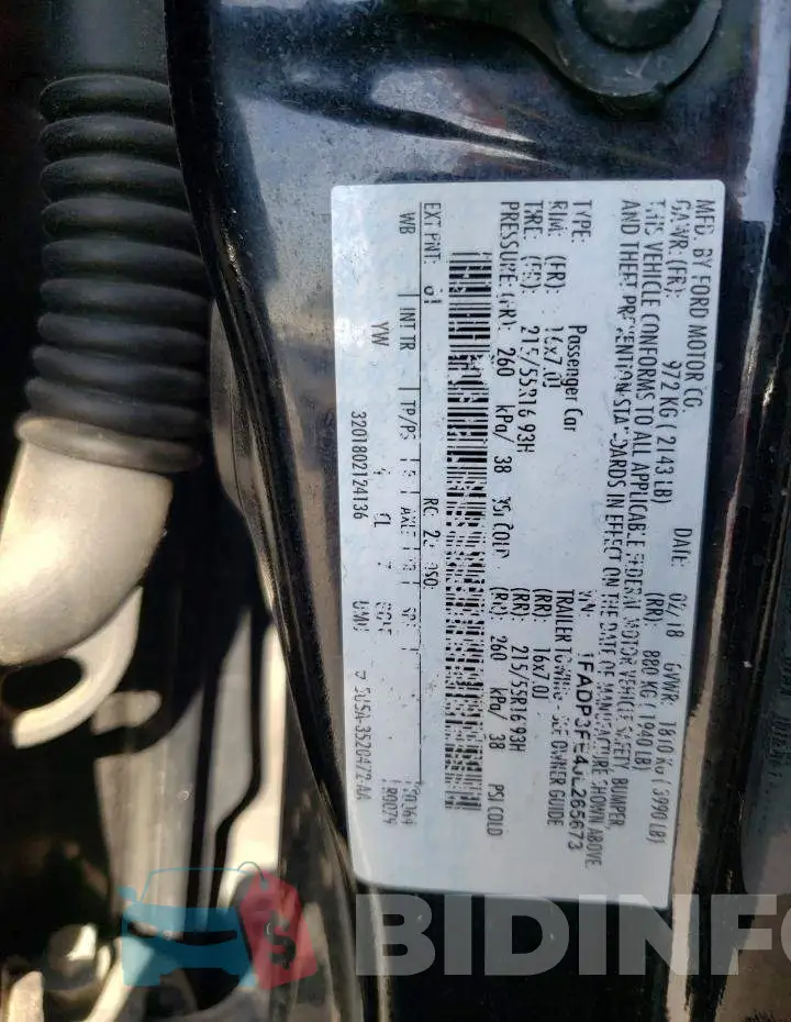 1FADP3FE4JL265673 Photo# 10