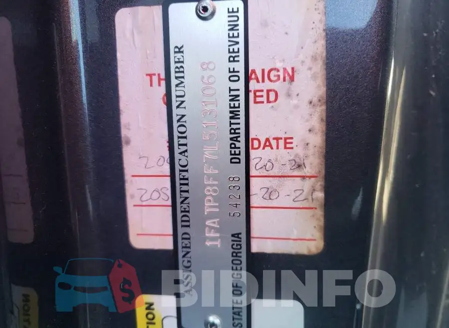 1FATP8FF7L5131068 Photo# 10