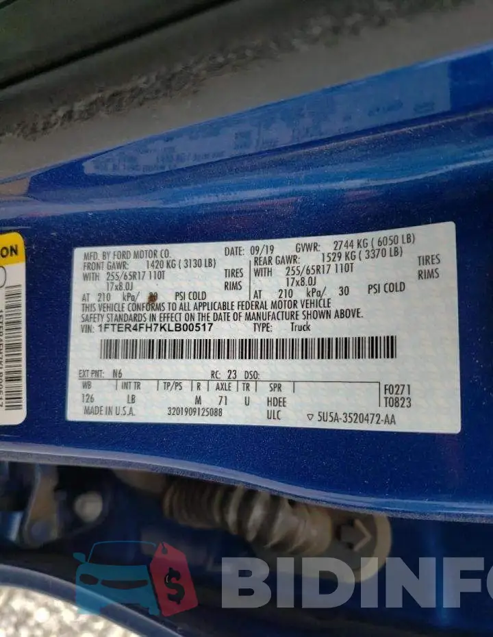 1FTER4FH7KLB00517 Photo# 10
