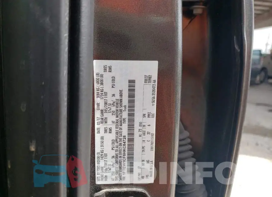 1FTEW1CF6HKC84728 Photo# 10