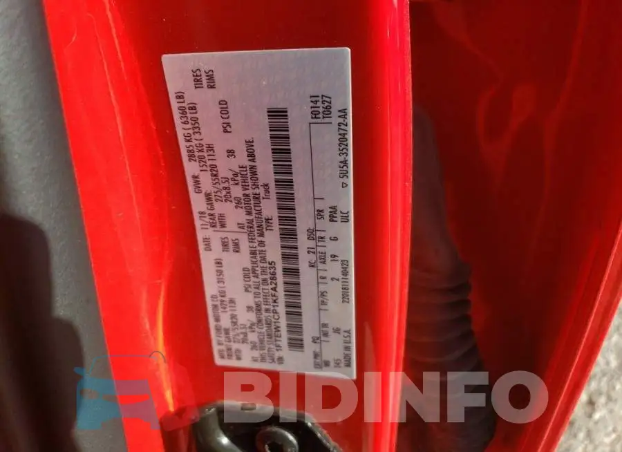 1FTEW1CP1KFA28635 Photo# 10