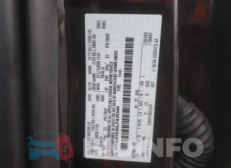 1FTEW1E48LFA35344 Photo# 10