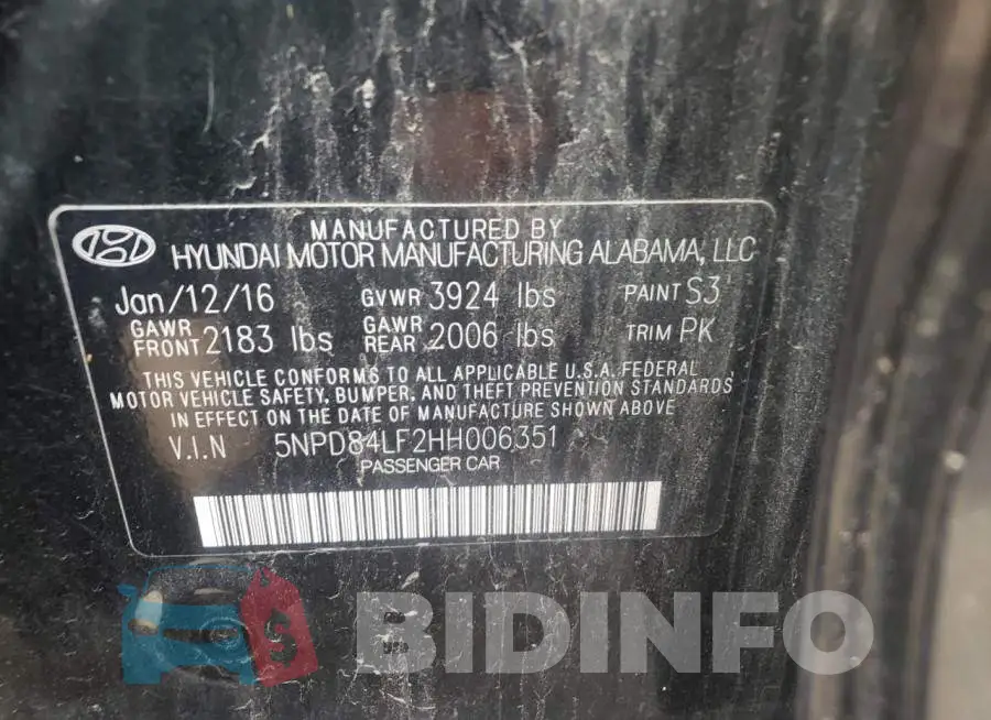 5NPD84LF2HH006351 Photo# 10