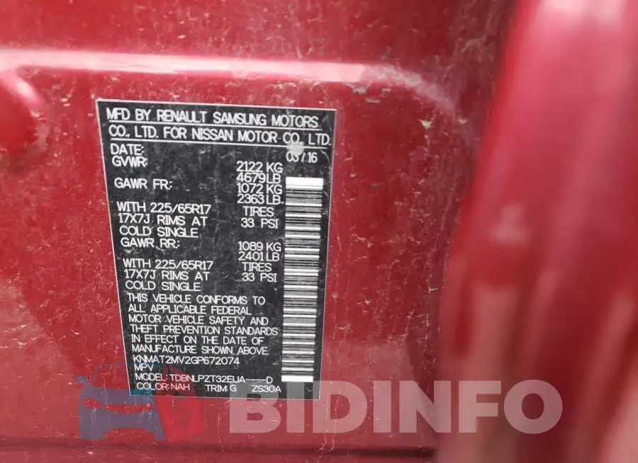 KNMAT2MV2GP672074 Photo# 10