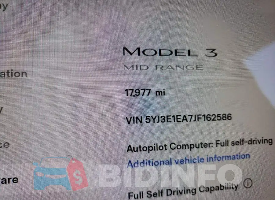 5YJ3E1EA7JF162586 Photo# 8
