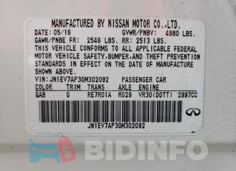 JN1EV7AP3GM302092 Photo# 10