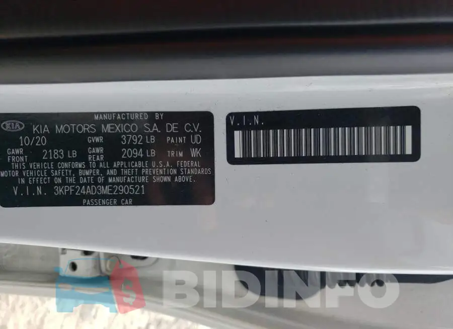 3KPF24AD3ME290521 Photo# 10